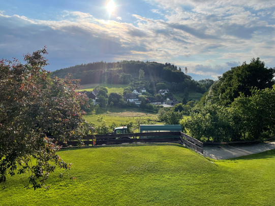 Ausblick vom Balkon des Ferienhotel Stockhausen Ausblick vom Balkon des Ferienhotel Stockhausen